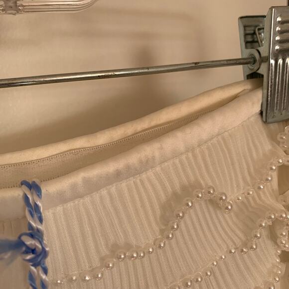 NWT Gianni Binni X Venita Aspen Odette Plisse Pearl Trim Strapless Sheath Dress - Picture 16 of 16